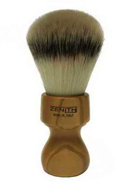 ZENITH SYNTHETIC SILVERTIP BADGER HAIR SHAVING BRUSH - WITH HANDMADE WOODEN BARBERS HANDLE - 26mm - AUSTRALIA