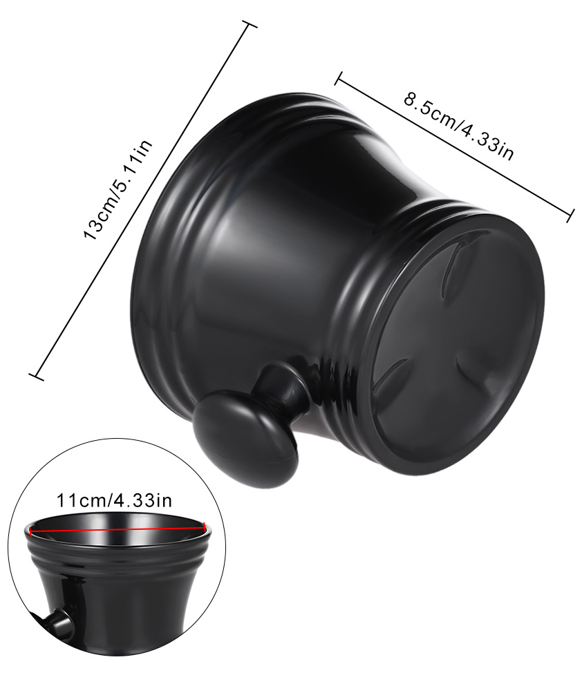Black Shaving Mug Dimensions Australia