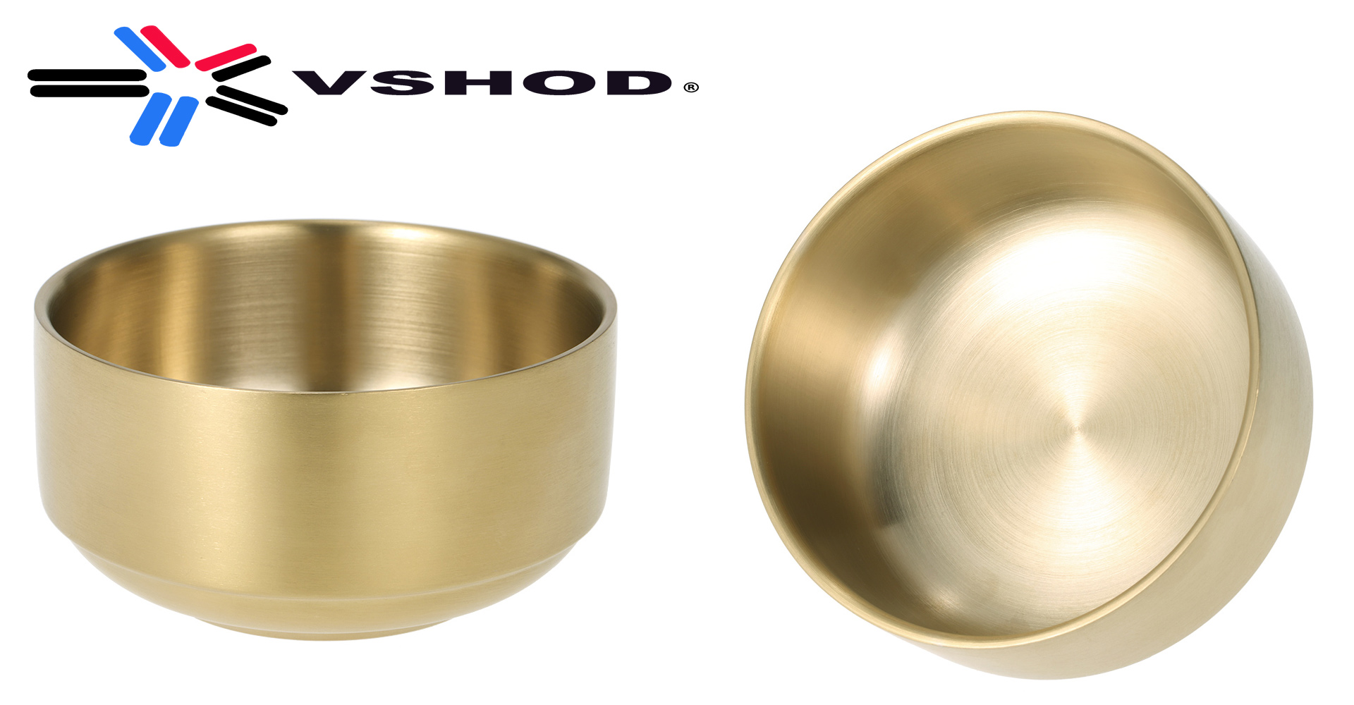 VSHOD SOLID BRASS ( GOLD POLISHED FINISH ) SHAVING BOWL AUSTRALIA
