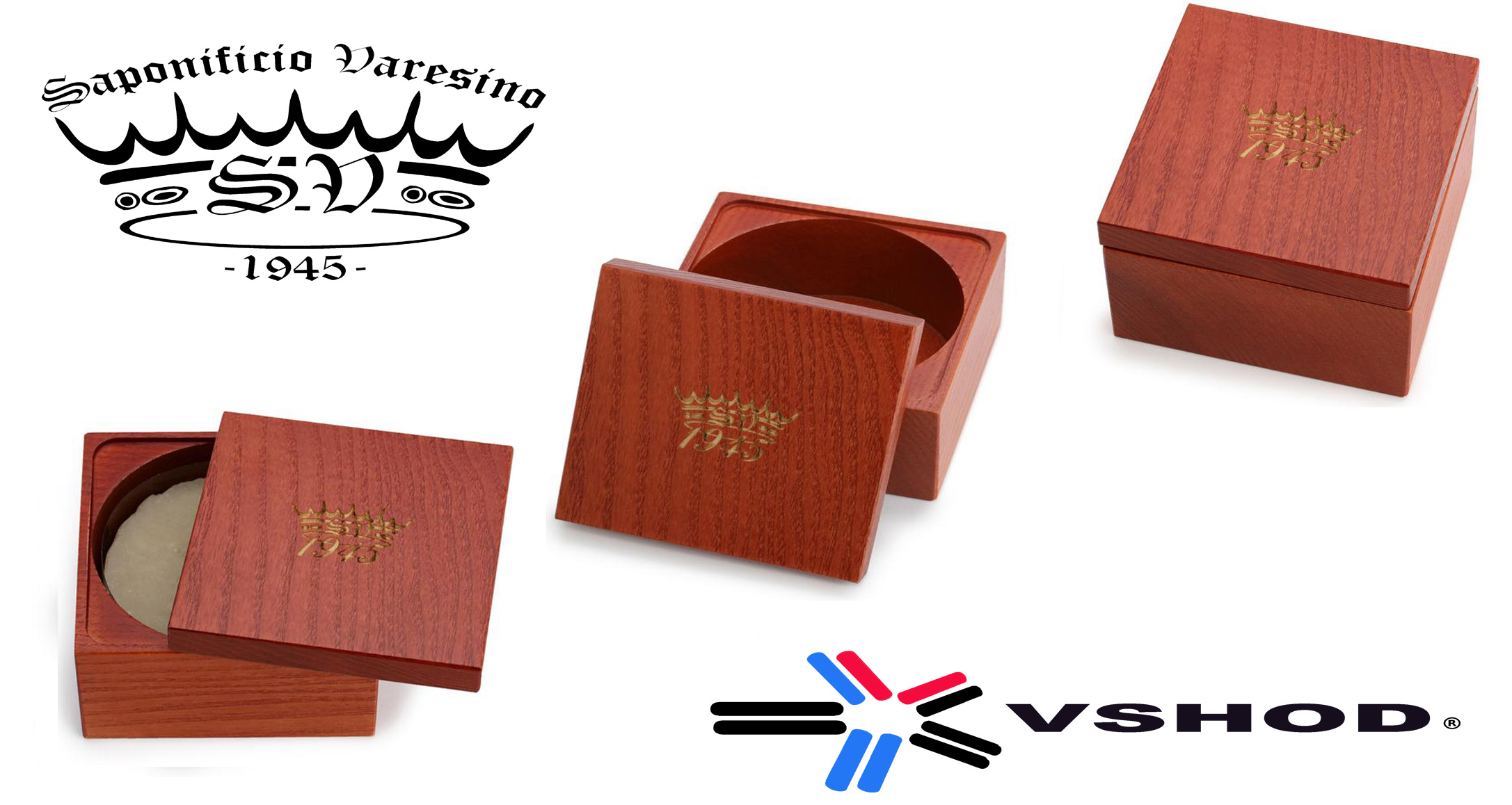 SAPONIFICIO VARESINO TANNED MAHOGANY WOODEN SHAVING SOAP - BOWL / DISH / CONTAINER AUSTRALIA