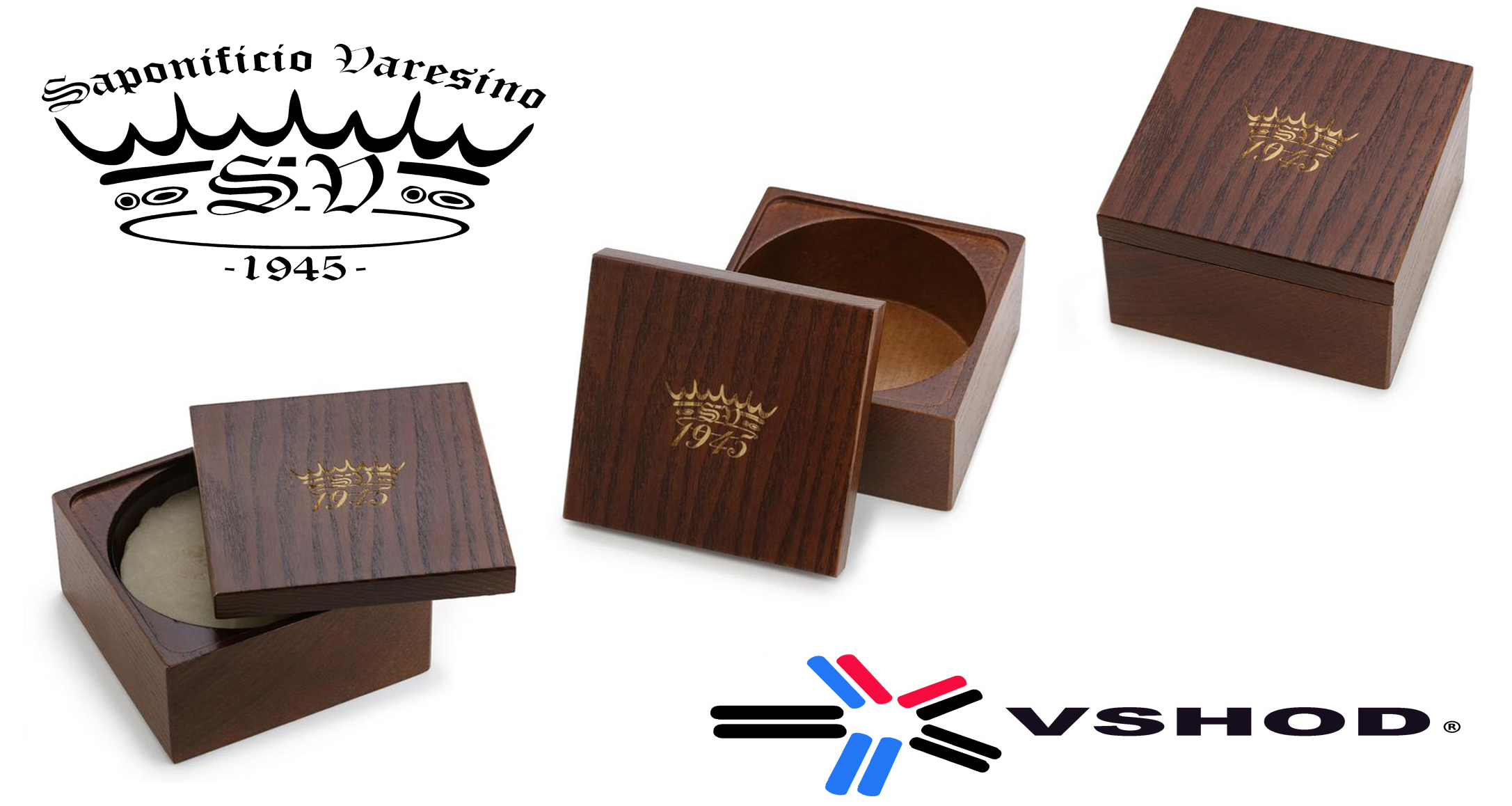 SAPONIFICIO VARESINO WALNUT ASH WOODEN SHAVING SOAP - BOWL / DISH / CONTAINER AUSTRALIA