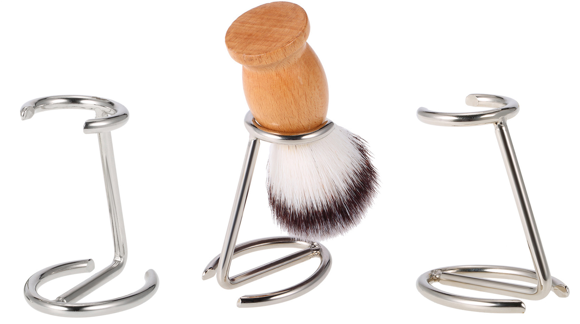 STAINLESS STEEL SHAVING BRUSH STAND / SHAVE BRUSH HOLDER AUSTRALIA