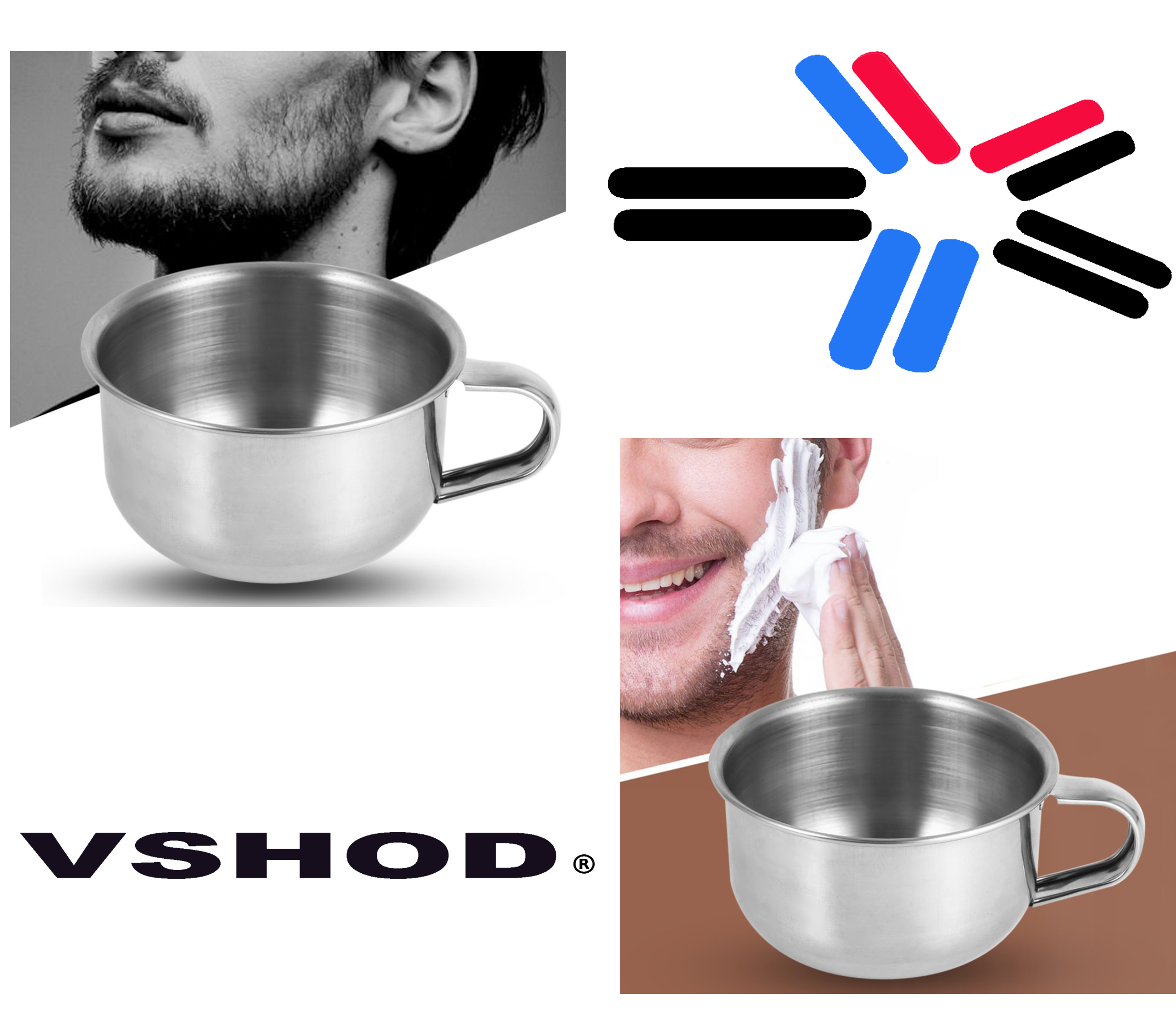 STAINLESS STEEL SHAVING MUG / BOWL DIMENSIONS AUSTRALIA