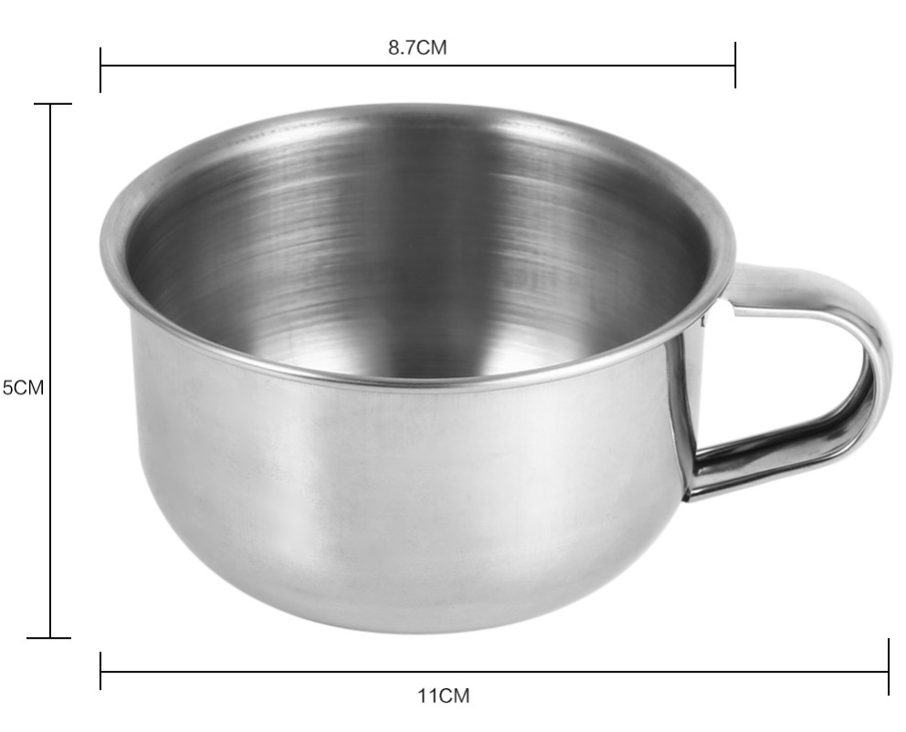 VSHOD STAINLESS STEEL SHAVING MUG / BOWL DIMENSIONS AUSTRALIA