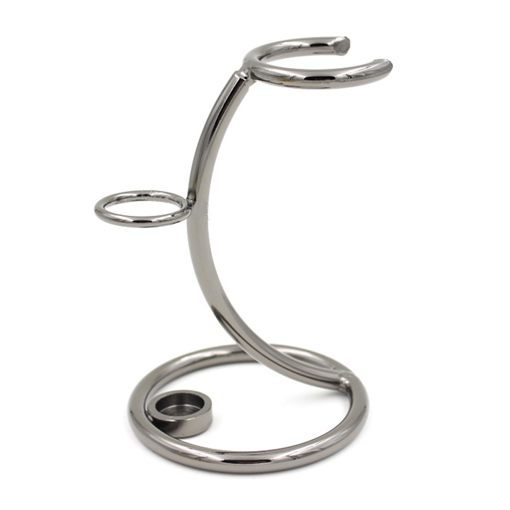 SILVER  Shaving Brush + Safety Razor Stand Australia