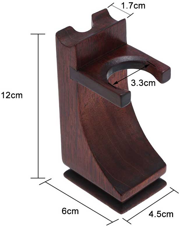 Wooden Razor and Shaving Brush Stand Dimensions Australia