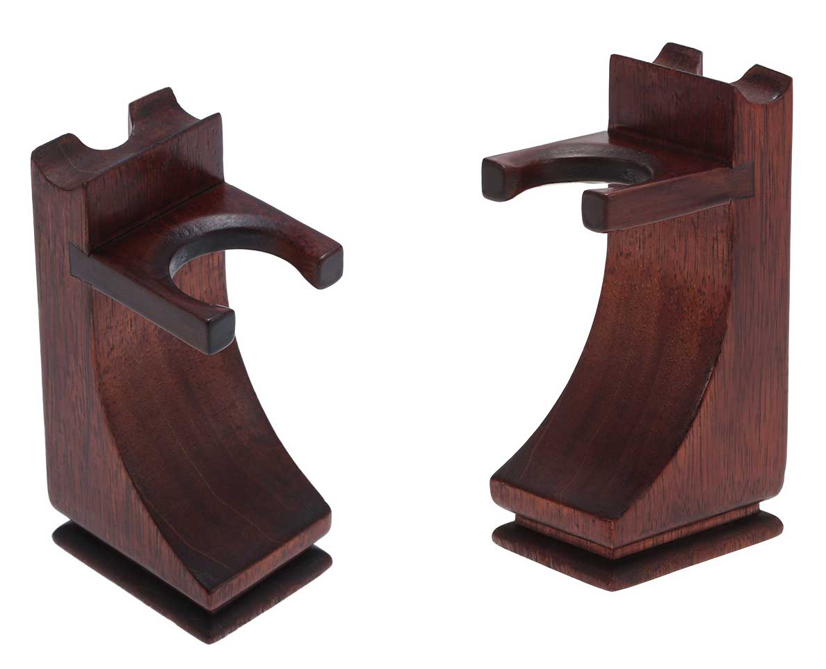 VSHOD ROSE WOOD SHAVING BRUSH & SAFETY RAZOR STAND / HOLDER AUSTRALIA