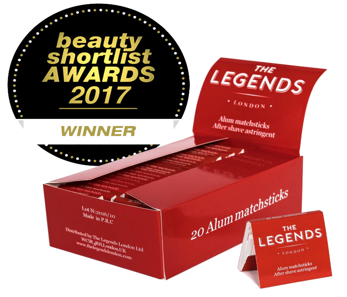 THE LEGENDS - 100% NATURAL - SINGLE USE ALUM MATCHES FOR BARBERSHOPS ( 2017 BEAUTY AWARDS WINNER ) - 20 MATCH WALLET - AUSTRALIA
