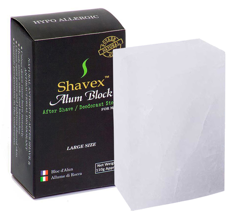SHAVEX - ALUM STONE / SHAVING ALUM BLOCK - AUSTRALIA