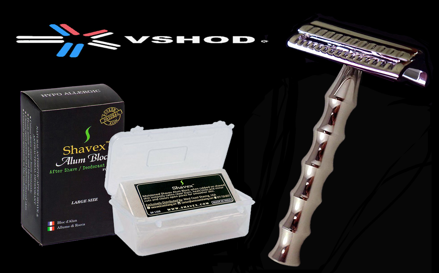SHAVEX 125G Shaving Alum Block / Alum Stone Australia