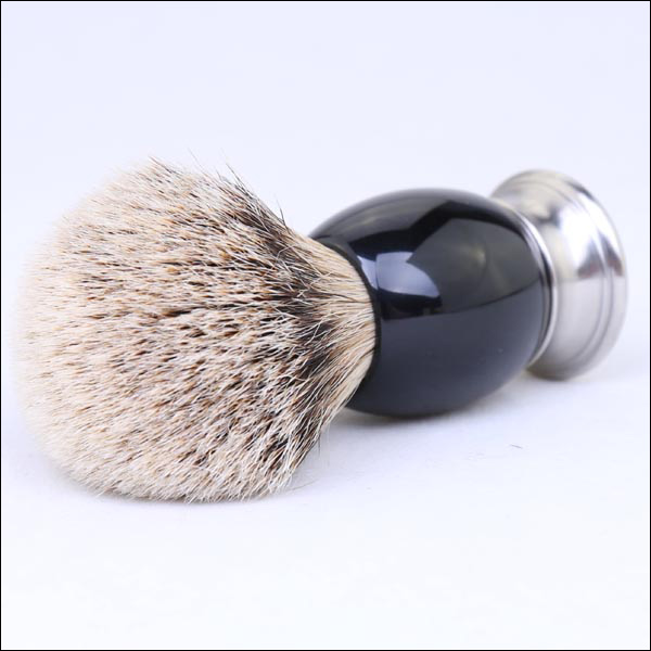 Online Shaving Products Australia - ONLINE SHAVING SUPPLIES AUSTRALIA - SILVERTIP BADGER SHAVING BRUSH - WITH BLACK / SILVER - MARBLE RESIN BARBER HANDLE - 22mm