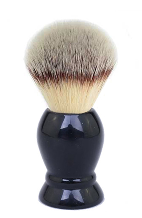 BLACK VEGAN SYNTHETIC SHAVING BRUSH - / SILVERTIP - SYNTHETIC FIBRES - 20mm Brush Knot Australia