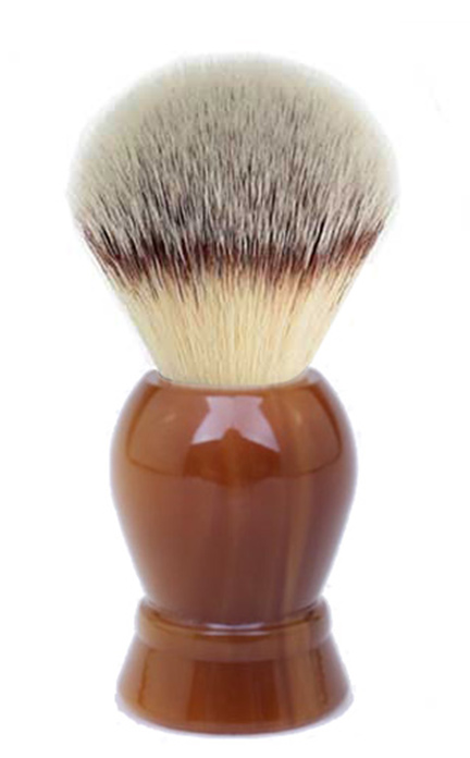 BROWN VEGAN SYNTHETIC SHAVING BRUSH - / SILVERTIP - SYNTHETIC FIBRES - 20mm Brush Knot Australia