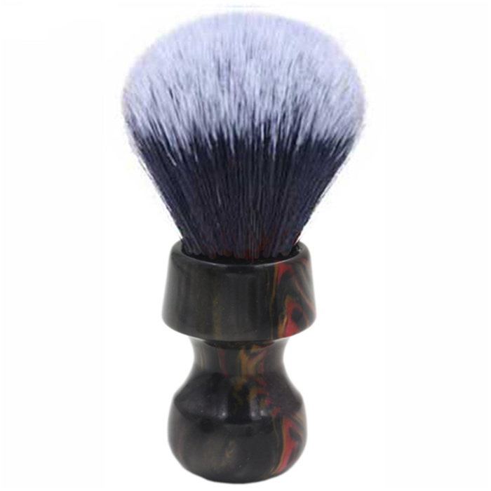 LAVA COLOUED VEGAN SYNTHETIC SHAVING BRUSH - / SILVERTIP - SYNTHETIC FIBRES - 28mm