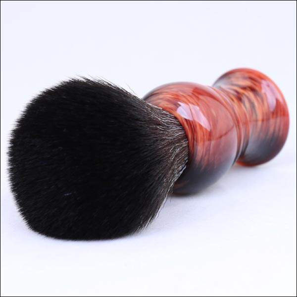 VEGAN SYNTHETIC CUSTOM RED / BARBER HANDLE BRUSH - 28mm AUSTRALIA