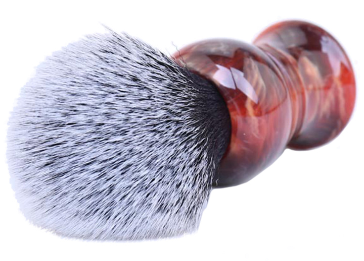 SYNTHETIC CUSTOM RED / BARBER HANDLE SHAVING BRUSH AUSTRALIA