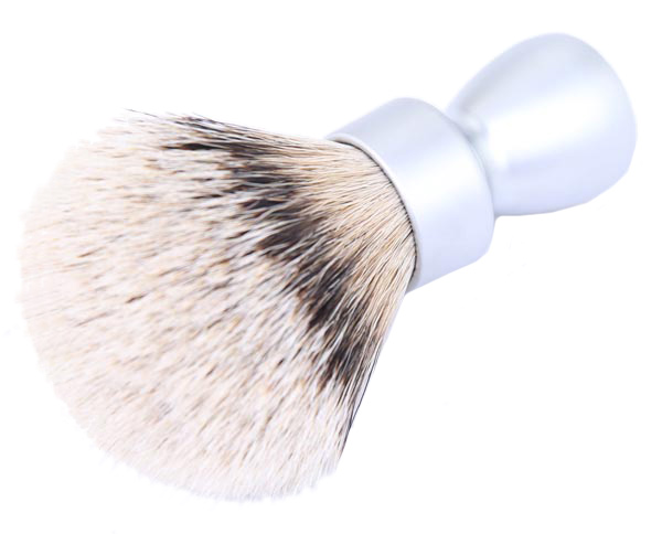 SILVERTIP BADGER HAIR / METAL HANDLE SHAVE BRUSH - 24mm  AUSTRALIA