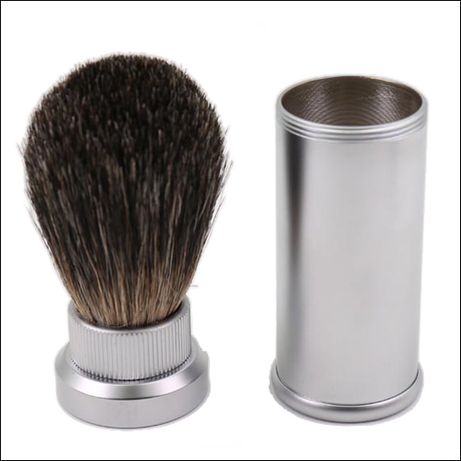 TRAVEL SHAVING BRUSH - 21mm with Metal Case Australia