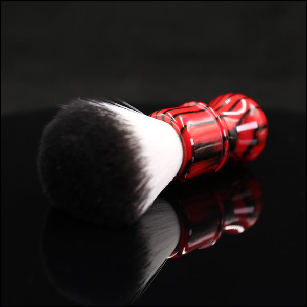 SYNTHETIC CUSTOM VAMPIRE RED / BARBER HANDLE BRUSH - 26mm 