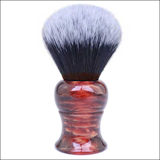 CUSTOM RED AND BLACK TUXEDO - 28mm Vegan Shaving Brush Australia CUSTOM RED AND BLACK TUXEDO - 28mm Vegan Shaving Brush Australia