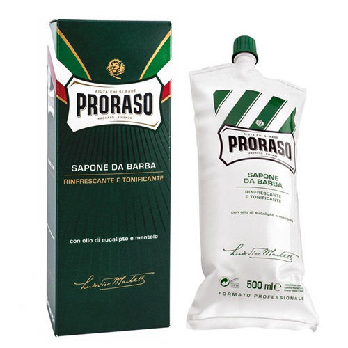 Barbers Shaving Cream - PRORASO GREEN 500ml Shave Cream / Soap Australia