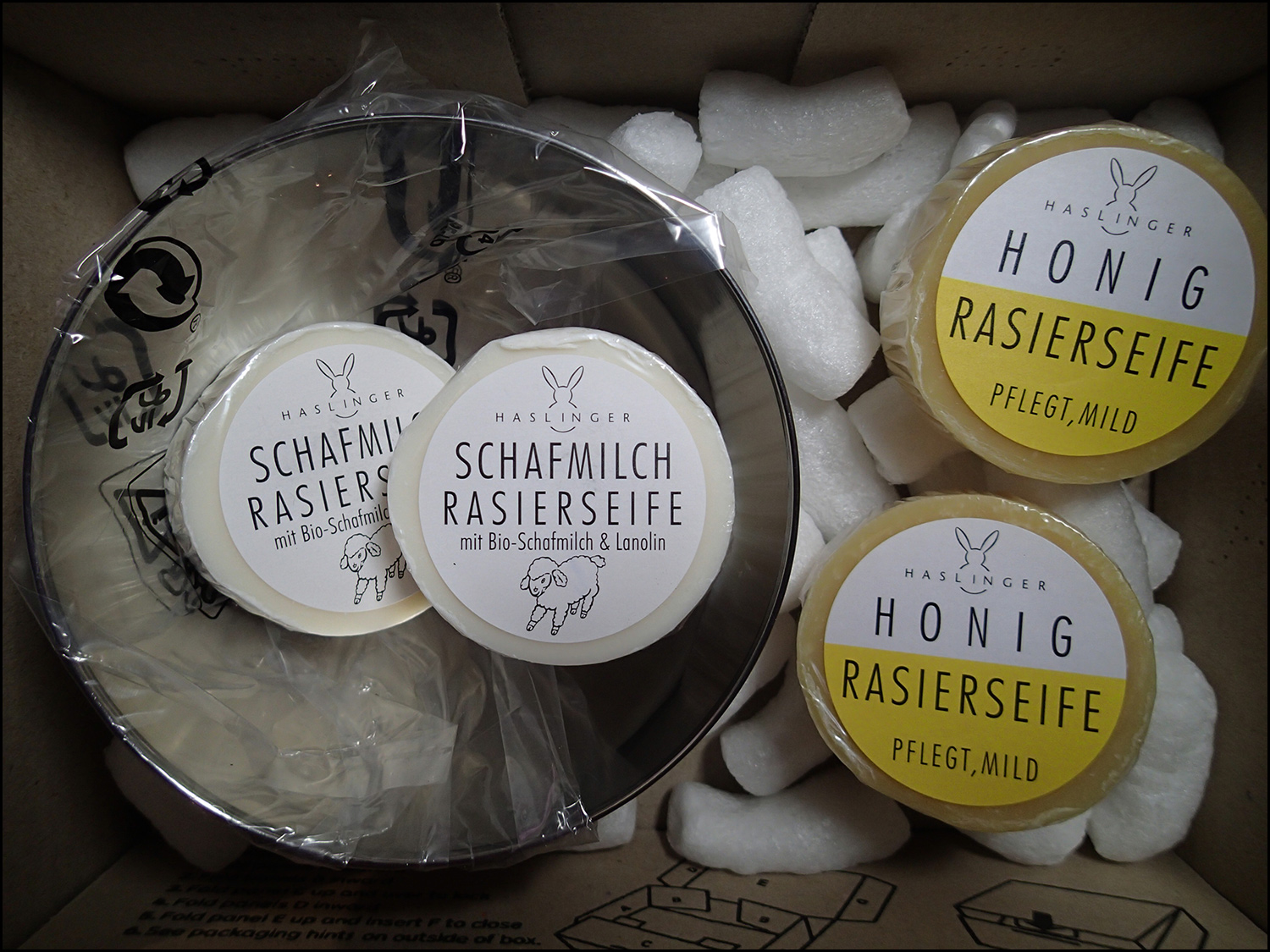 Haslinger Honig and Haslinger Schafmilch Rasierseife ( Shaving Soap ) Haslinger Honig and Haslinger Schafmilch Rasierseife ( Shaving Soap )