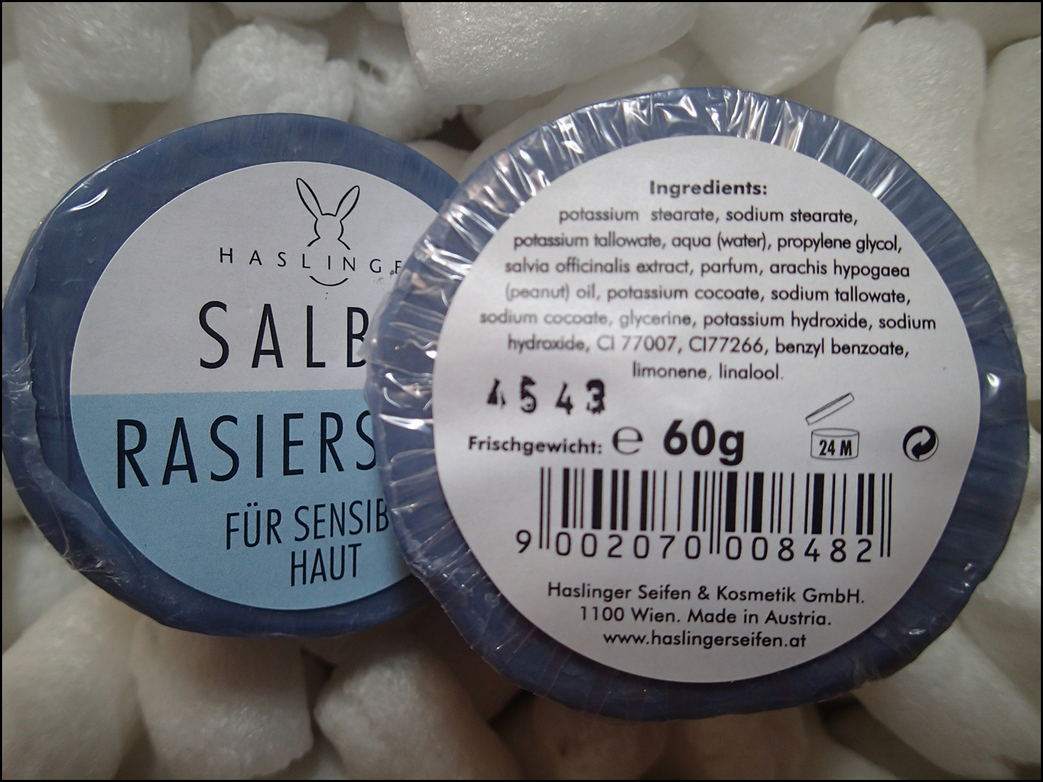 Haslinger Salbei Shaving Soap Ingredients