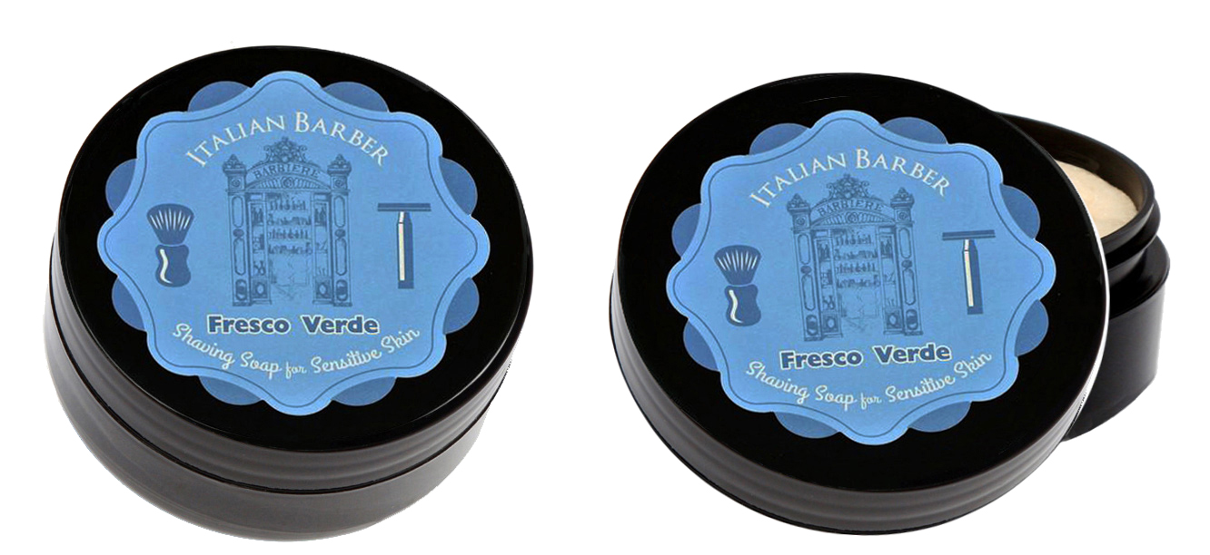 ITALIAN BARBER SHAVING SOAP FRESCO VERDE - BARBER SHOP - HANDMADE ARTISAN - SHAVING SOAP FOR SENSITIVE SKIN AUSTRALIA