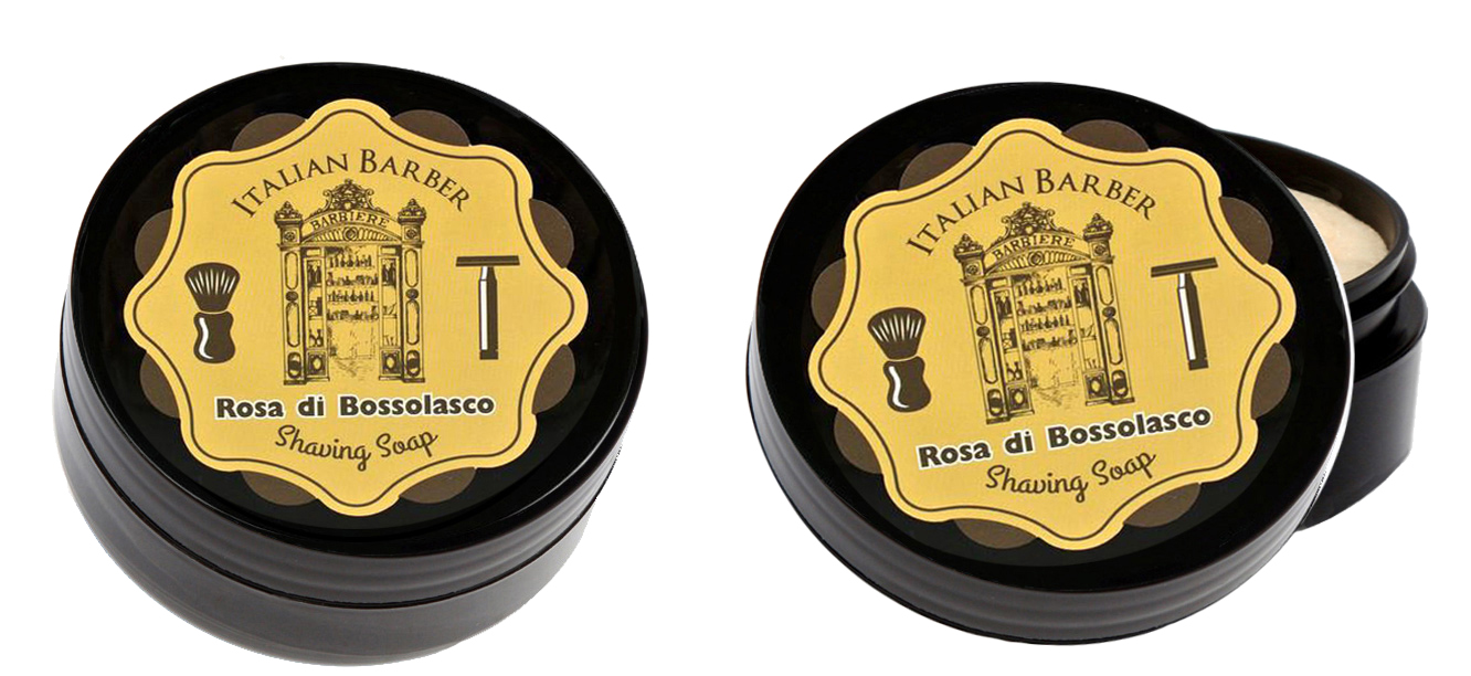 ITALIAN BARBER WILD ROSE ( ROSA DI BOSSOLASCO ) - BARBER SHOP - HANDMADE ARTISAN - SHAVING SOAP