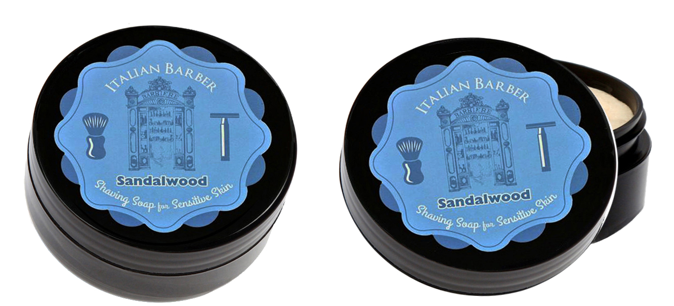 BARBERS SANDALWOOD - NATURAL HANDMADE ARTISAN - SHAVING SOAP AUSTRALIA