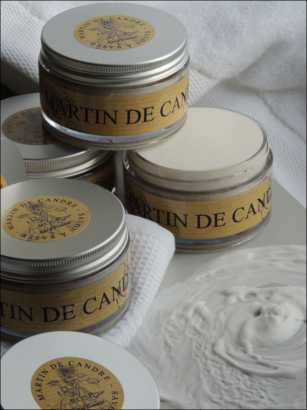 HANDMADE FRENCH SHAVING SOAP - 200G AUSTRAIA MARTIN DE CANDRE WILD ROSE