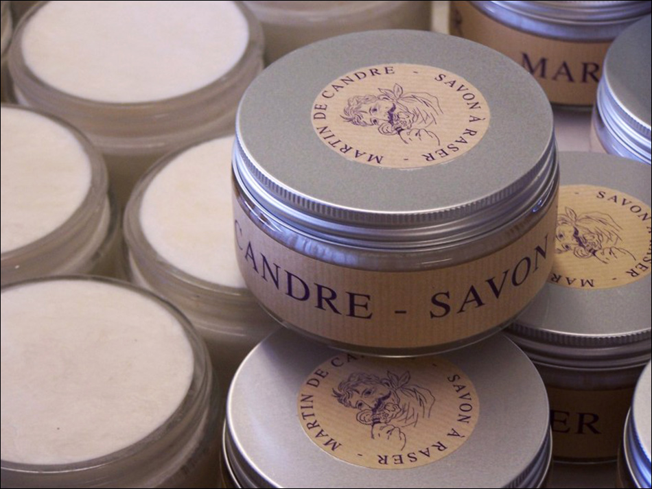Martin De Candre ( MDC ) Original Lavender and Mint Natural Handmade Shaving Soap - Made in France