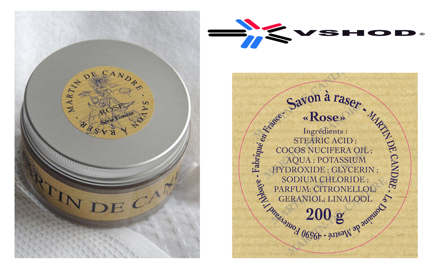 Martin de Candre Rose Shaving Soap Australia