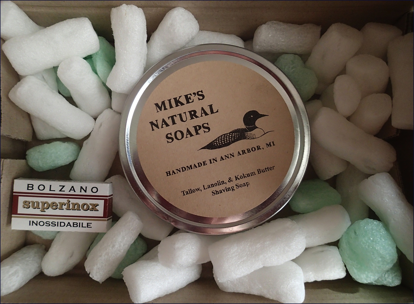 Mikes Natural Soaps - Lemongrass and Eucalyptus Shave Soap Australia