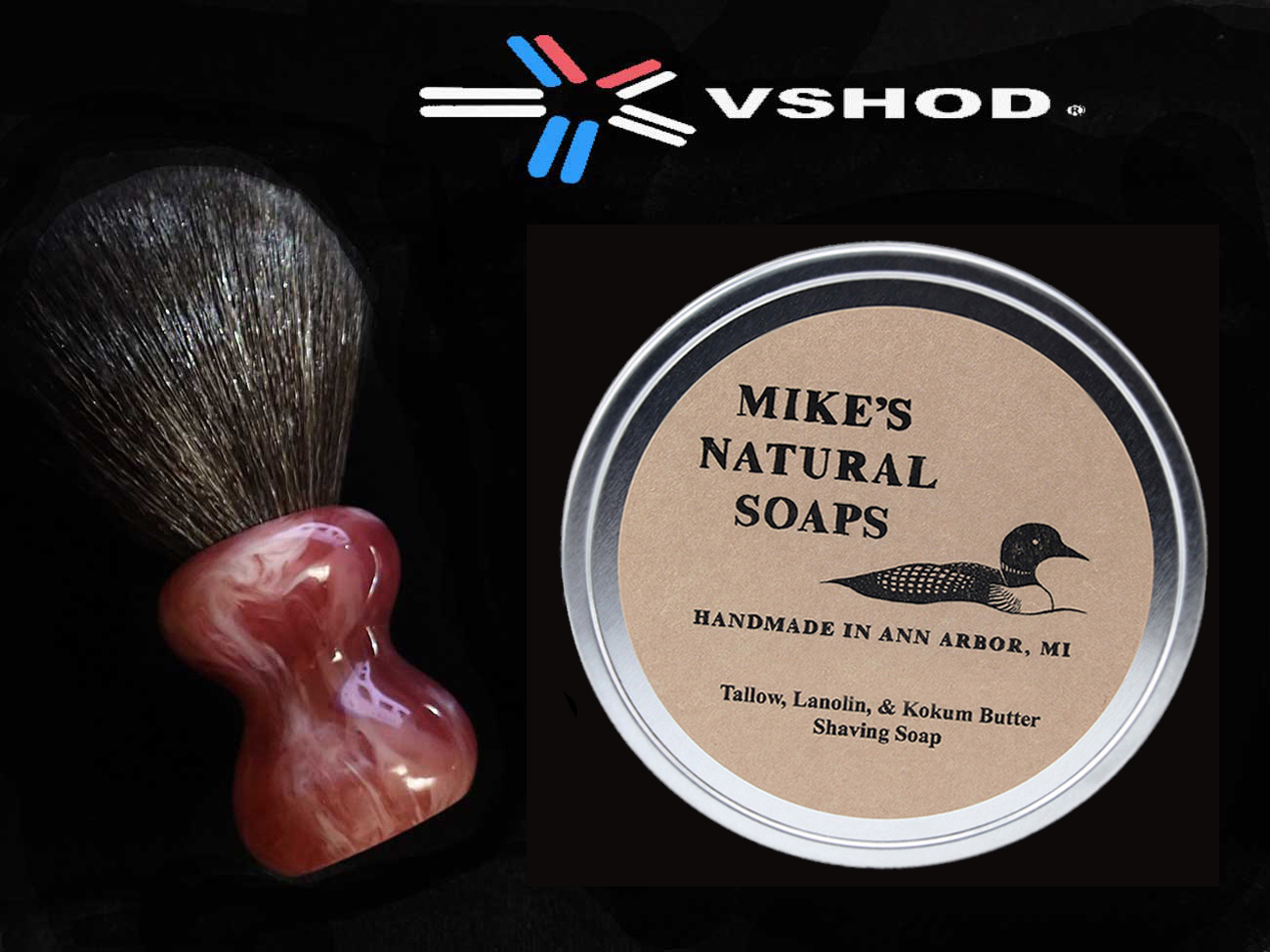 Mikes Natural Soaps ( Rose and Cedarwood ) Shave Soap Australia
