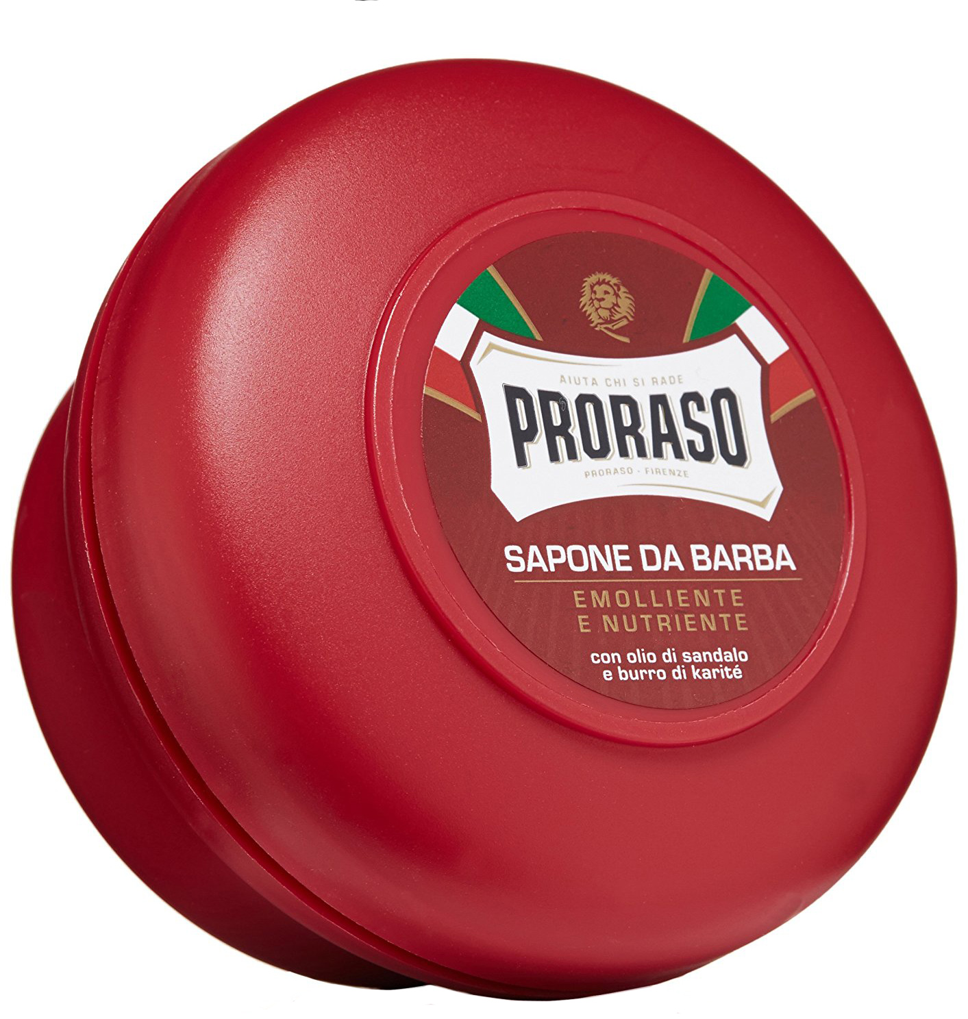 PRORASO RED ( Sandalwood & Shae Butter ) - BARBER SHOP / ITALIAN SHAVING SOAP FOR TOUGH BEARDS - IN A BOWL - 147G - AUSTRALIA