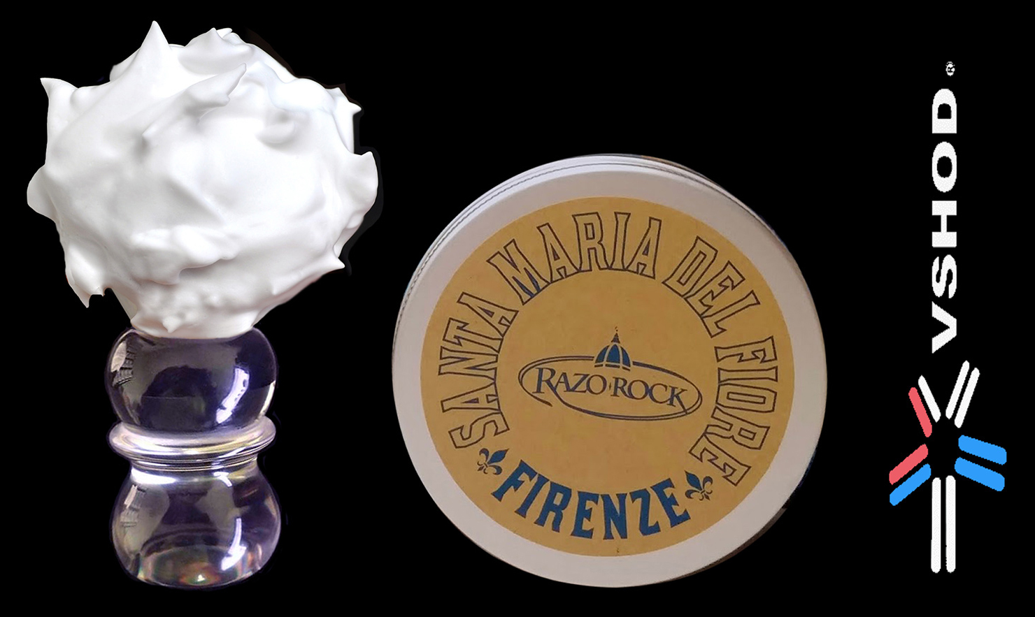 Santa Maria Del Fiore ( SMDF ) // FIRENZE // Italian Cream Shaving Soap Australia with RazoRock Silvertip Synthetic Shaving Brush and Cream Lather