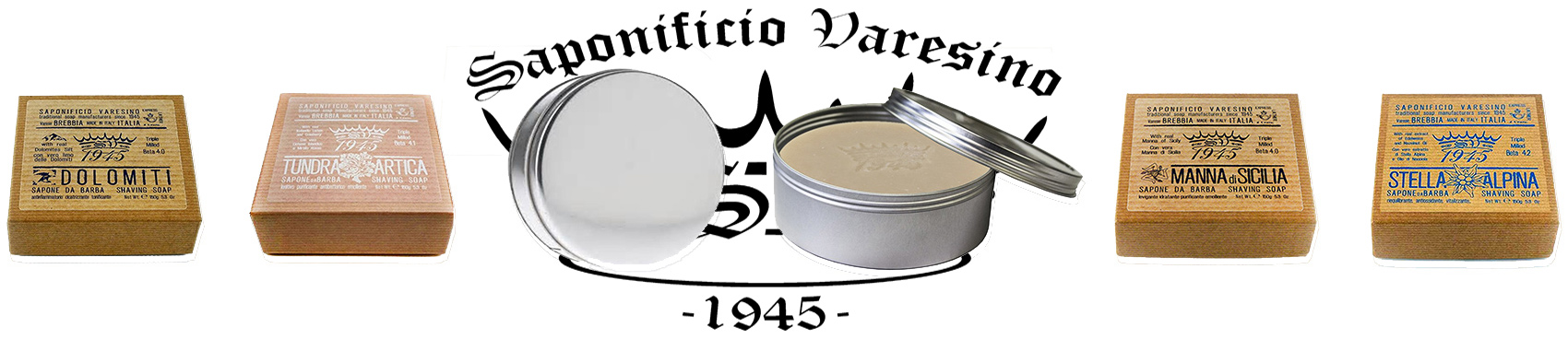 SAPONIFICIO VARESINO - METAL SHAVING SOAP BOWL / CONTAINER FREE WITH ALL SV 150G SHAVING SOAP PUCKS - AUSTRALIA
