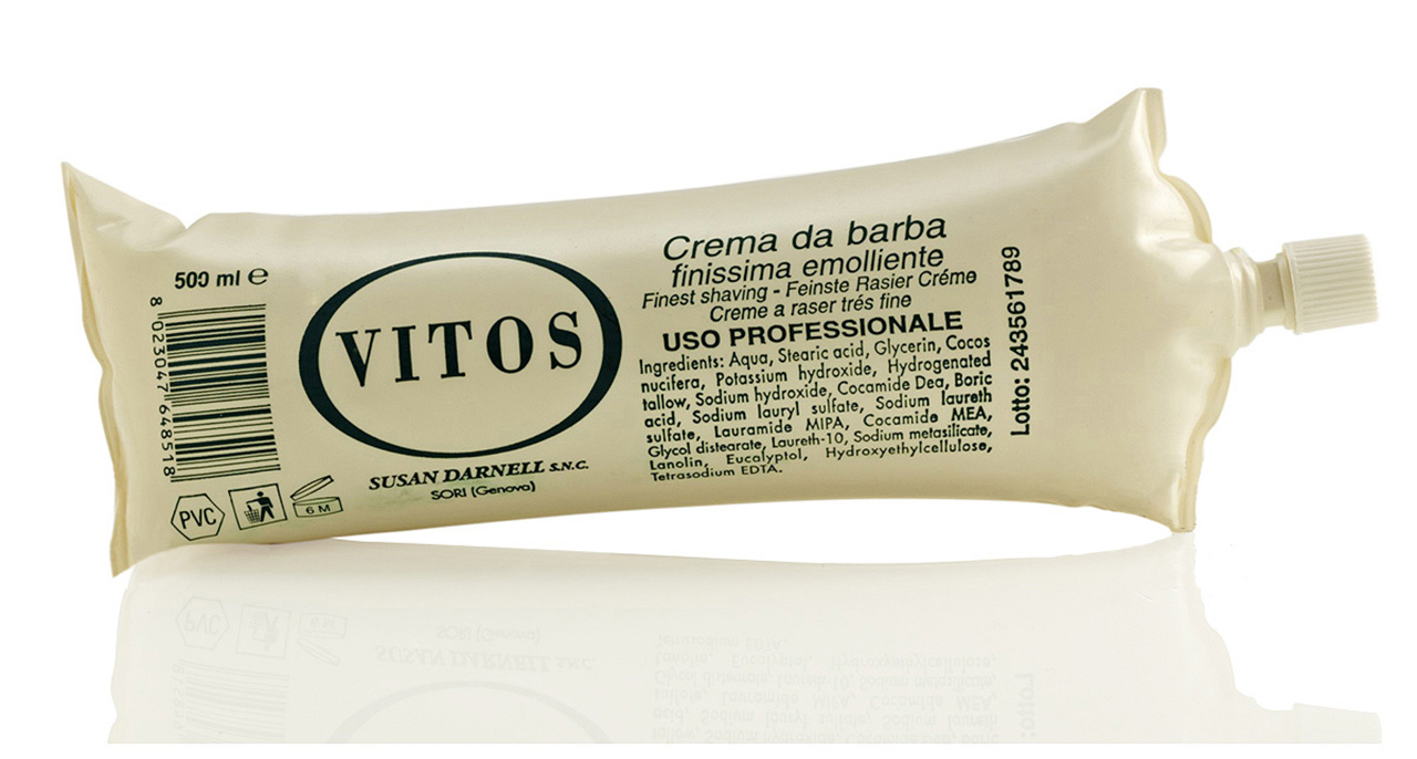 Barber Shop Shaving Cream Australia - VITOS Barbers Shaving Cream with Tallow - 500ml Bladder