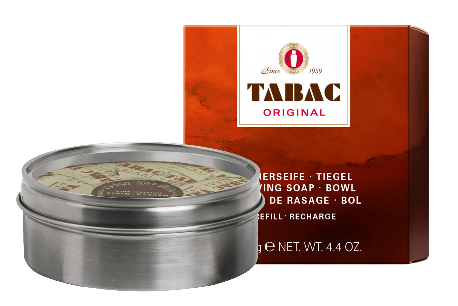 TABAC SHAVING SOAP IN A STAINLESS STEEL BOWL AUSTRALIA