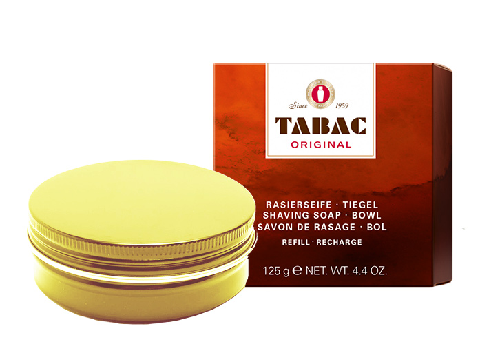 TABAC ORIGINAL SHAVING SOAP IN A WATERPROOF GOLD METAL SHAVING BOWL ( MADE IN GERMANY ) - 125G ORIGINAL AUSTRALIA