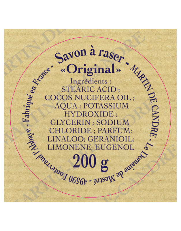 Martin De Candre Shaving Soap Ingredients Martin De Candre Shaving Soap Ingredients