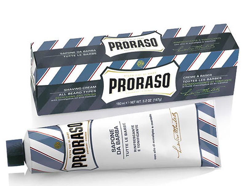 PRORASO BLUE ( Aloe Vera & Vitamin E ) - SHAVING CREAM TUBE - 150ml - Australia