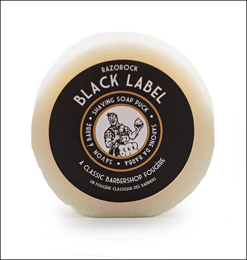 RAZOROCK BLACK LABEL SHAVING SOAP - 100G
