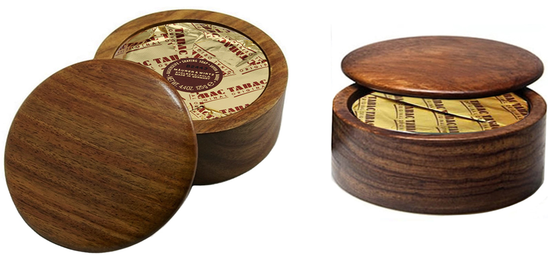 Shaving Soap in an Exotic Hardwood / Wooden Shaving Bowl Australia
