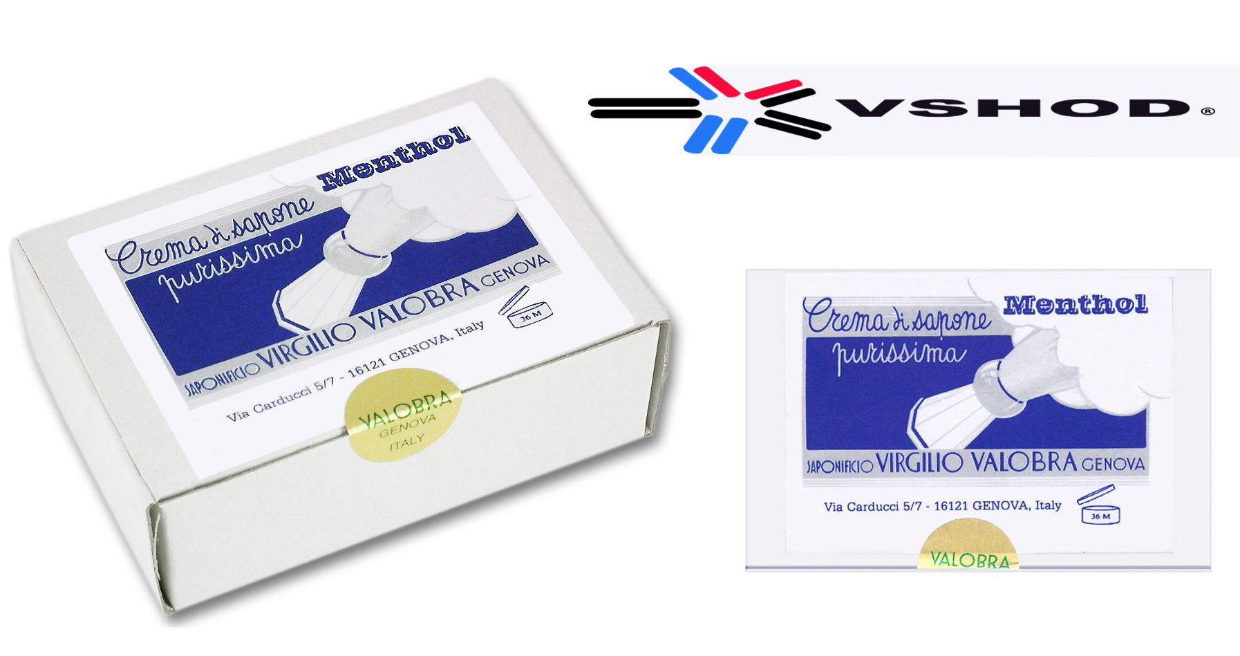VALOBRA MENTHOL - ITALIAN SOFT CREAM / SHAVING SOAP - 150G - AUSTRALIA