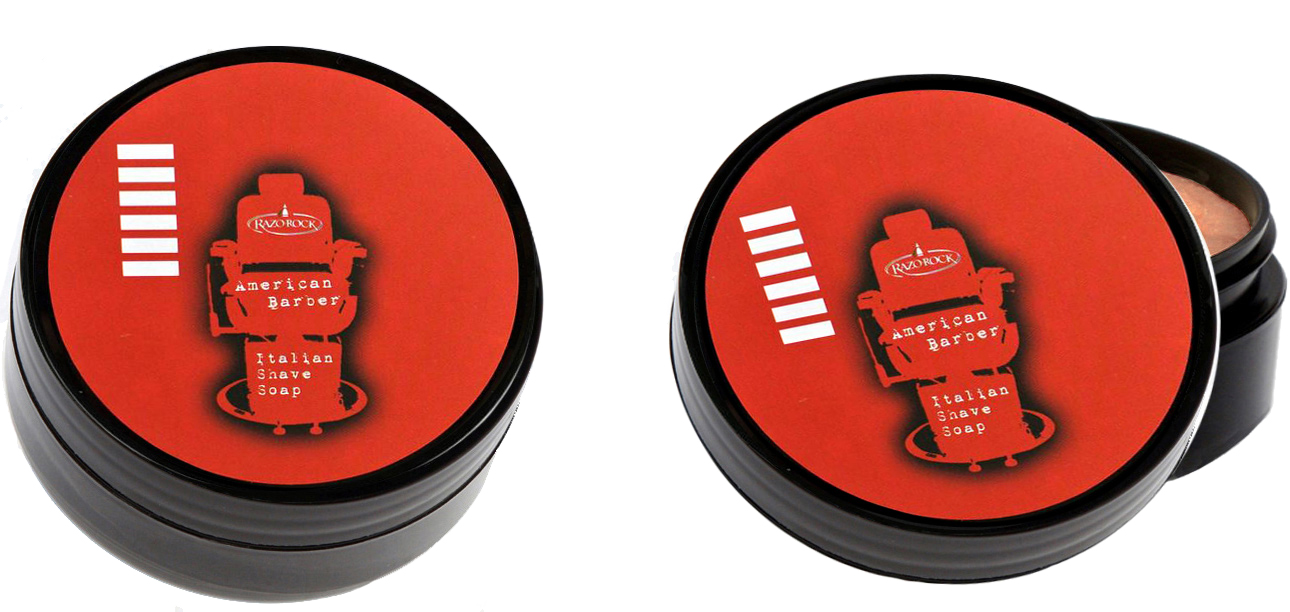 RAZOROCK AUSTRALIA - AMERICAN BARBER - CREAM SHAVING SOAP WITH LANOLIN - 150ml