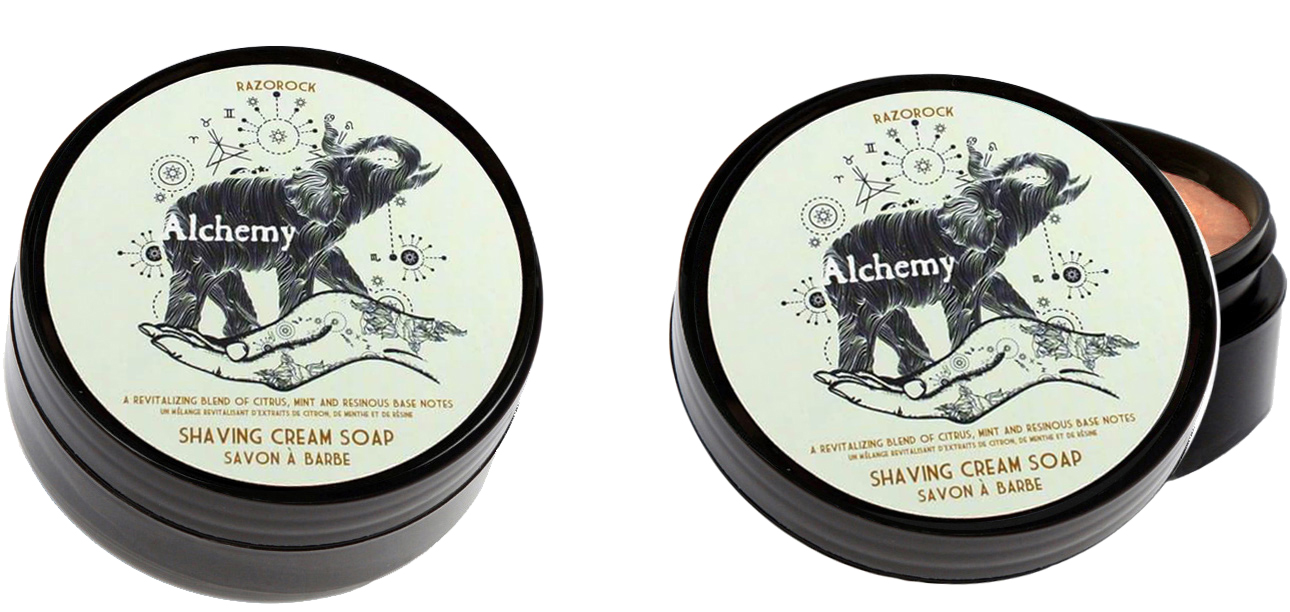 CITRUS / MINT / VETIVER SHAVING CREAM SOAP - RAZOROCK - ALCHEMY - AUSTRALIA