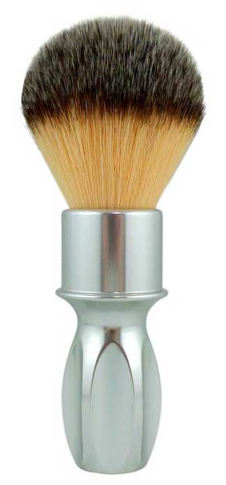 RazoRock 400 Plissoft Synthetic Shaving Brush - Silver Handle - Australia