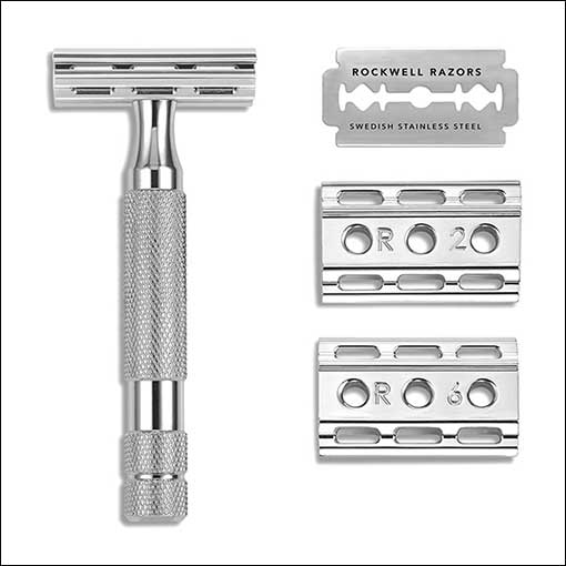 ROCKWELL 6C Safety Razor with Official Stand